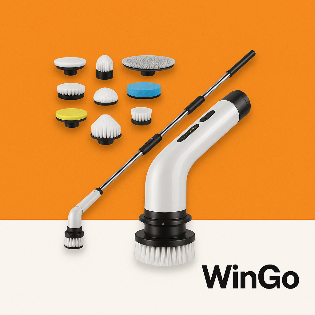 فرشاة تنظيف كهربائية متعددة الوظائف - دوارة لاسلكية 9 في 1 - WinGo ™